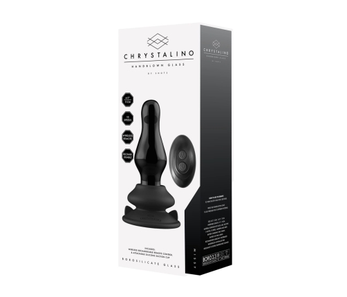Missy - Vibrating Glass Butt Plug with Suction Cup