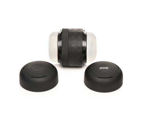 XR Brands Tightening Tunnel Black Adjustable Intimate Device 4.7in