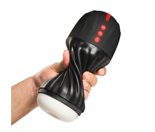 XR Brands Sucking & Vibrating Intimate Machine Black USB Rechargeable