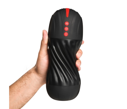 XR Brands Sucking & Vibrating Intimate Machine Black USB Rechargeable