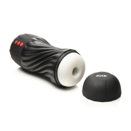 XR Brands Sucking & Vibrating Intimate Machine Black USB Rechargeable