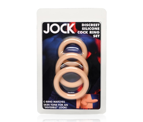 Aphrodisia Silicone Ring Set 3-Piece - Discreet, Lightweight, Neutral Colors