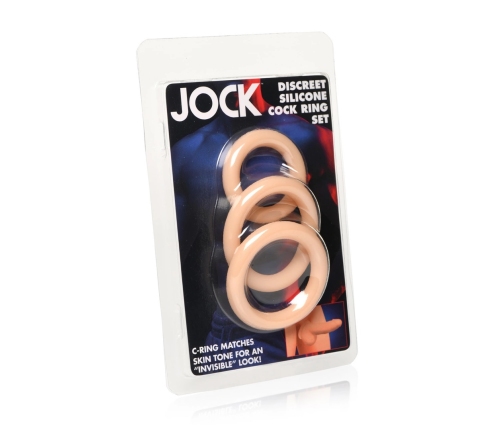 Aphrodisia Silicone Ring Set 3-Piece - Discreet, Lightweight, Neutral Colors