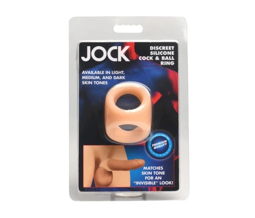 Malesation Silicone Performance Ring Dual Openings, Skin Tone, Flexible