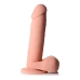 Vibrating Remote Control Silicone Dildo with Balls - 8 / 20,5 cm