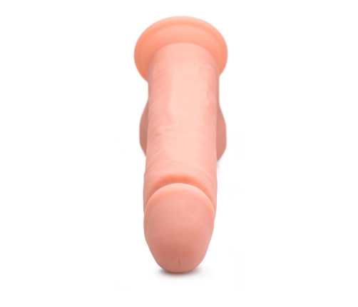 Vibrating Remote Control Silicone Dildo with Balls - 9 / 23 cm