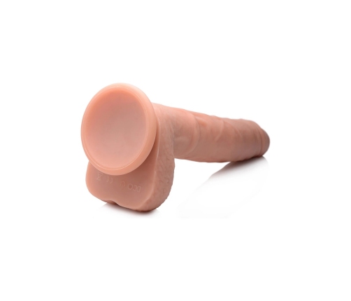 Pumping and Vibrating Liquid Silicone Dildo with Balls - 8 / 20,5 cm