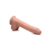 Pumping and Vibrating Liquid Silicone Dildo with Balls - 8 / 20,5 cm