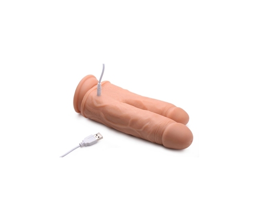 Double Shot Liquid Silicone Double Penetration Dildo - 8 / 20,5 cm