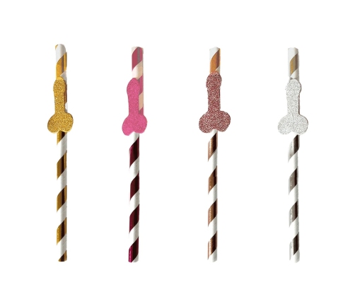 Glitterati - Penis Party Cocktail Straws