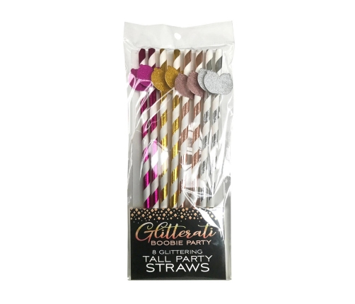 Glitterati - Boobie Tall Party Straws