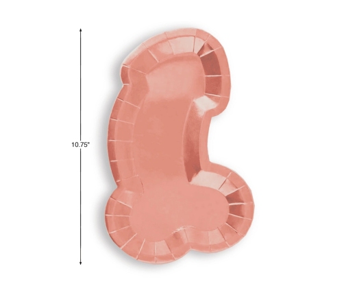 Glitterati - Penis - 8 Plates - Rose Gold