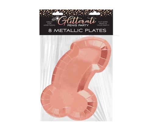 Glitterati - Penis - 8 Plates - Rose Gold
