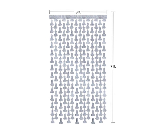 Glitteratti - Disco Penis Foil Curtains - 2/6ft