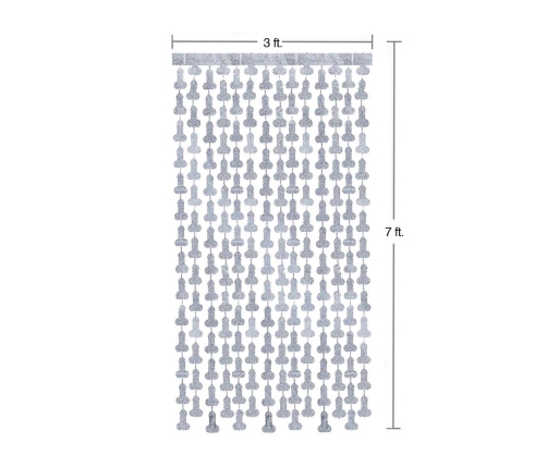Glitteratti - Disco Penis Foil Curtains - 2/6ft
