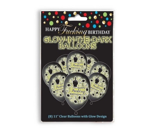 Happy F'ing Birthday - Glow Balloons