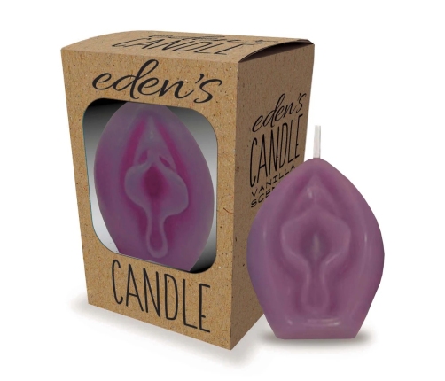 Eden’s Candle - Vanilla Scented Vagina - Eggplant
