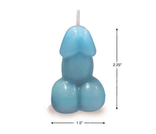 Eden’s Candle - Vanilla Scented Penis - Blue