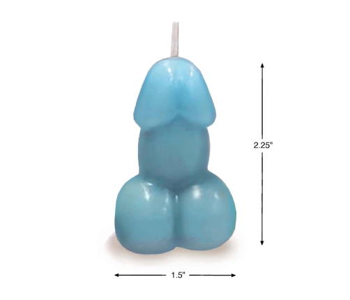 Eden’s Candle - Vanilla Scented Penis - Blue
