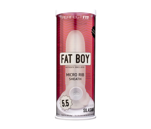Fat Boy Micro Ribbed Sheath - Dildo - 6 / 14 cm