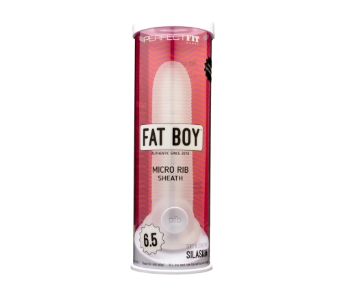 Fat Boy Micro Ribbed Sheath - Dildo - 6 / 16,5 cm