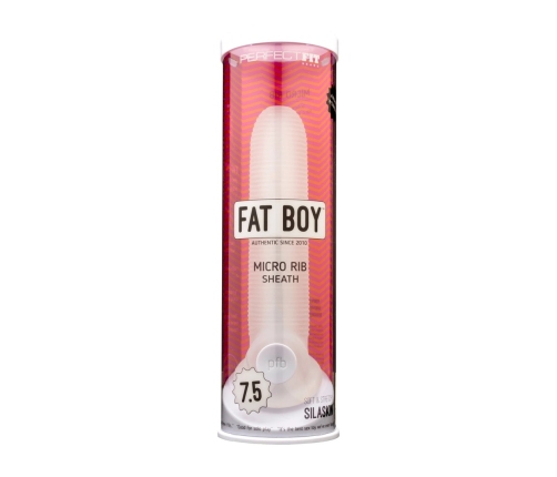 Fat Boy Micro Ribbed Sheath - Dildo - 7 / 19 cm