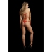 Festive Rhinestone Top and Thong - One Size