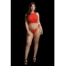 Festive Rhinestone Top and Thong - Plus Size