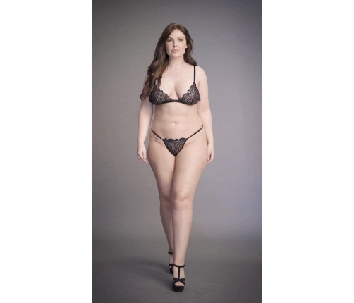 Magic Lace Velvet Lingerie Set - Plus Size
