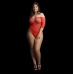 Presents Rhinestone Off Shoulder Bodysuit - Plus Size