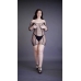 Duo Net Sleeved Mini Dress - Plus Size