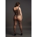 Lace and Fishnet Bodystocking - Plus Size