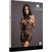 High Lace Neck Net Mini Dress - One Size