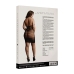 High Lace Neck Net Mini Dress - Plus Size