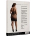 High Lace Neck Net Mini Dress - Plus Size
