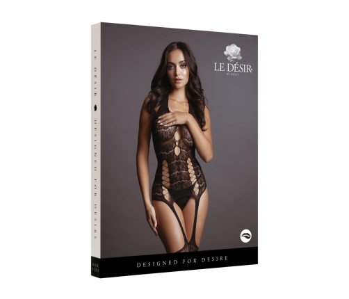 Lace Suspender Bodystocking - One Size