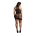 Criss Cross Neck Mini Dress - Plus Size