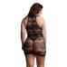 Criss Cross Neck Mini Dress - Plus Size