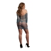 Long-Sleeved Net Mini Dress - One Size