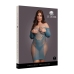 Long-Sleeved Net Mini Dress - Queen Size