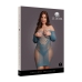 Long-Sleeved Net Mini Dress - Queen Size