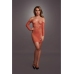Long-Sleeved Net Mini Dress - One Size