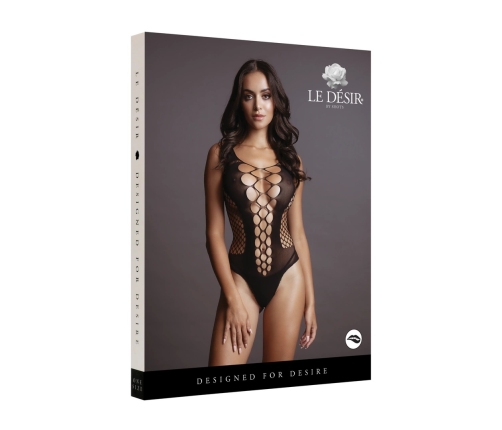 Contrast Fence Net Teddy - One Size