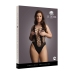 Contrast Fence Net Teddy - Plus Size