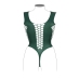 V-Neck Teddy with Opaque Panels - Queen Size