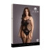 Fence Net Suspender Bodystocking - Plus Size