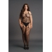 Shredded Suspender Bodystocking - Plus Size