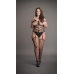 Shredded Suspender Bodystocking - Plus Size