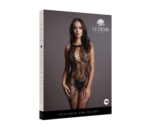 Criss Cross Neck Bodystocking - One Size