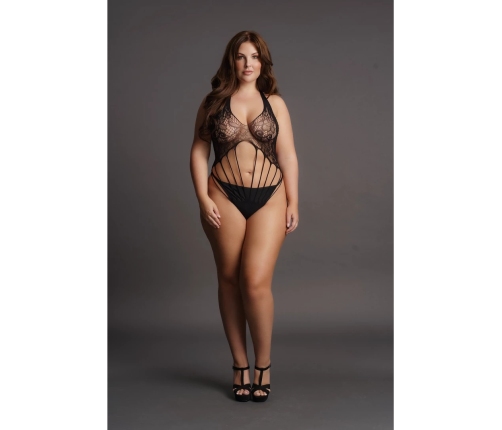 Strappy Lace Teddy - Plus Size